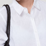 Blusa Lino Orgánico Mujer Lirio Blanco Rockford