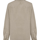 Blusa Lino Orgánico Mujer Lirio Café Rockford