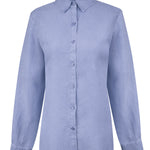 Blusa Lino Orgánico Mujer Lirio Azul Rockford