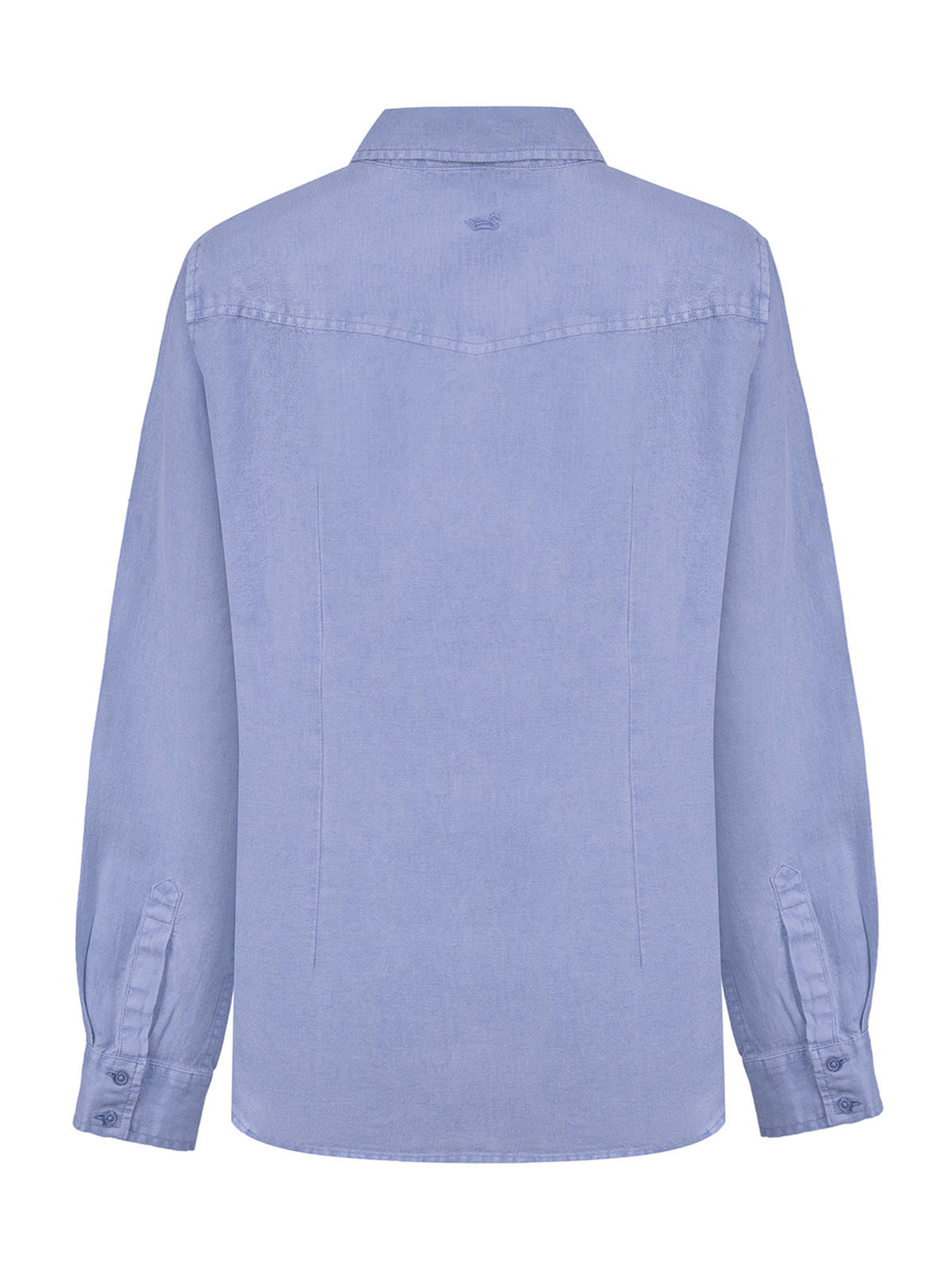 Blusa Lino Orgánico Mujer Lirio Azul Rockford
