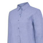 Blusa Lino Orgánico Mujer Lirio Azul Rockford