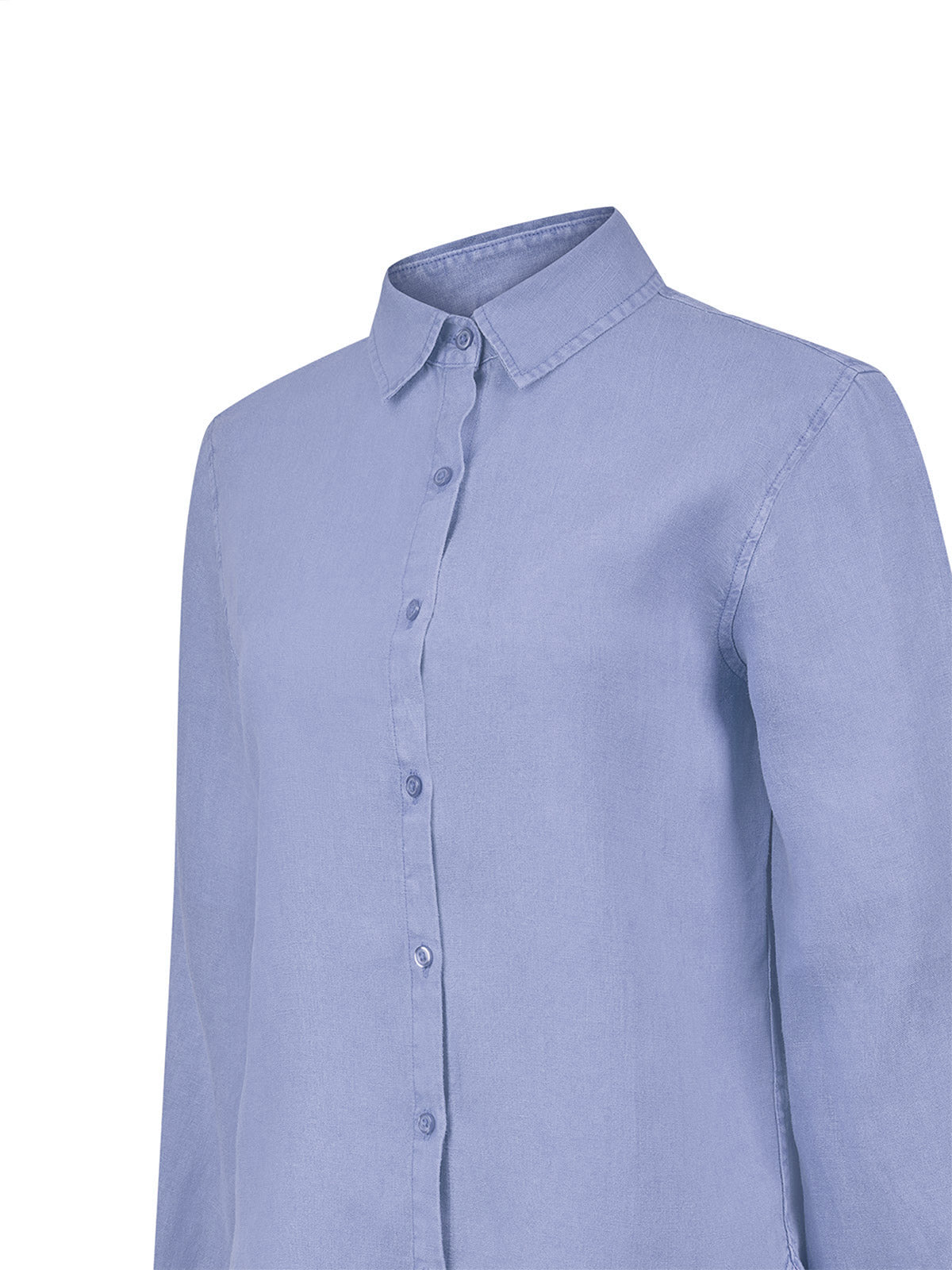 Blusa Lino Orgánico Mujer Lirio Azul Rockford