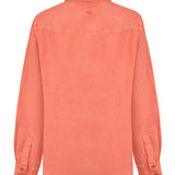 Blusa Lino Orgánico Mujer Lirio Naranjo Rockford