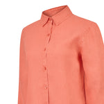 Blusa Lino Orgánico Mujer Lirio Naranjo Rockford