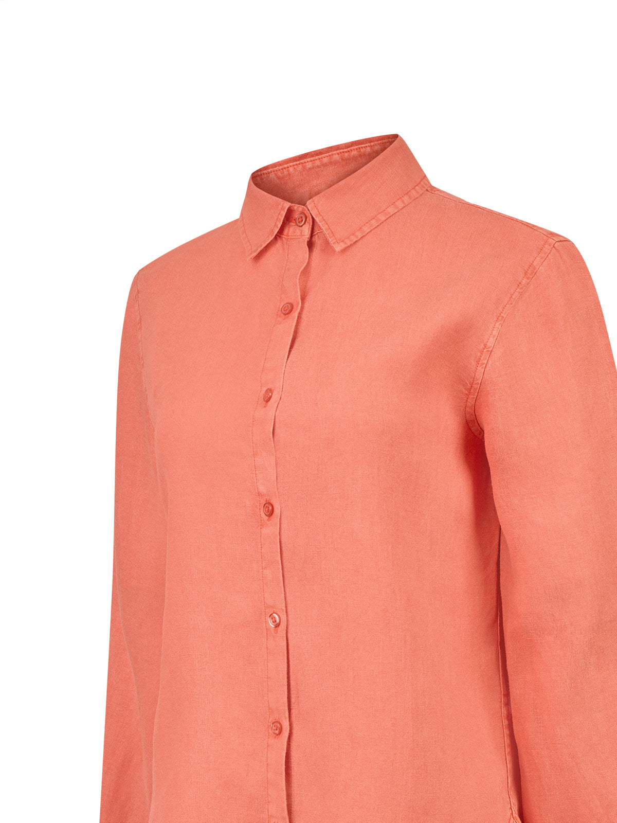 Blusa Lino Orgánico Mujer Lirio Naranjo Rockford