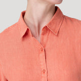 Blusa Lino Orgánico Mujer Lirio Naranjo Rockford