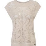 Polera Algodón Orgánico Mujer Kaimana Beige Rockford