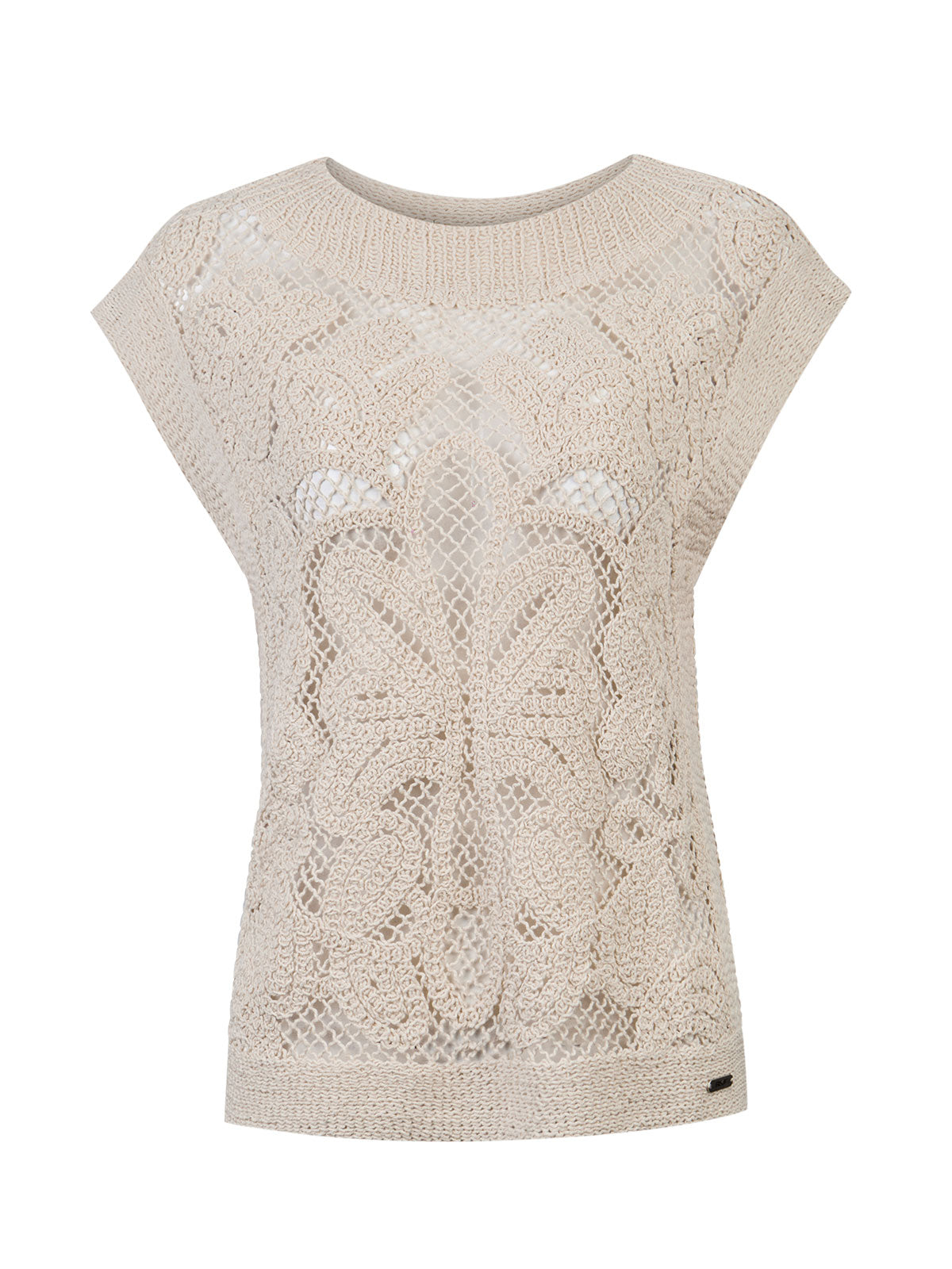 Polera Algodón Orgánico Mujer Kaimana Beige Rockford