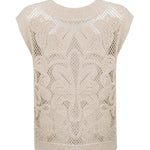 Polera Algodón Orgánico Mujer Kaimana Beige Rockford