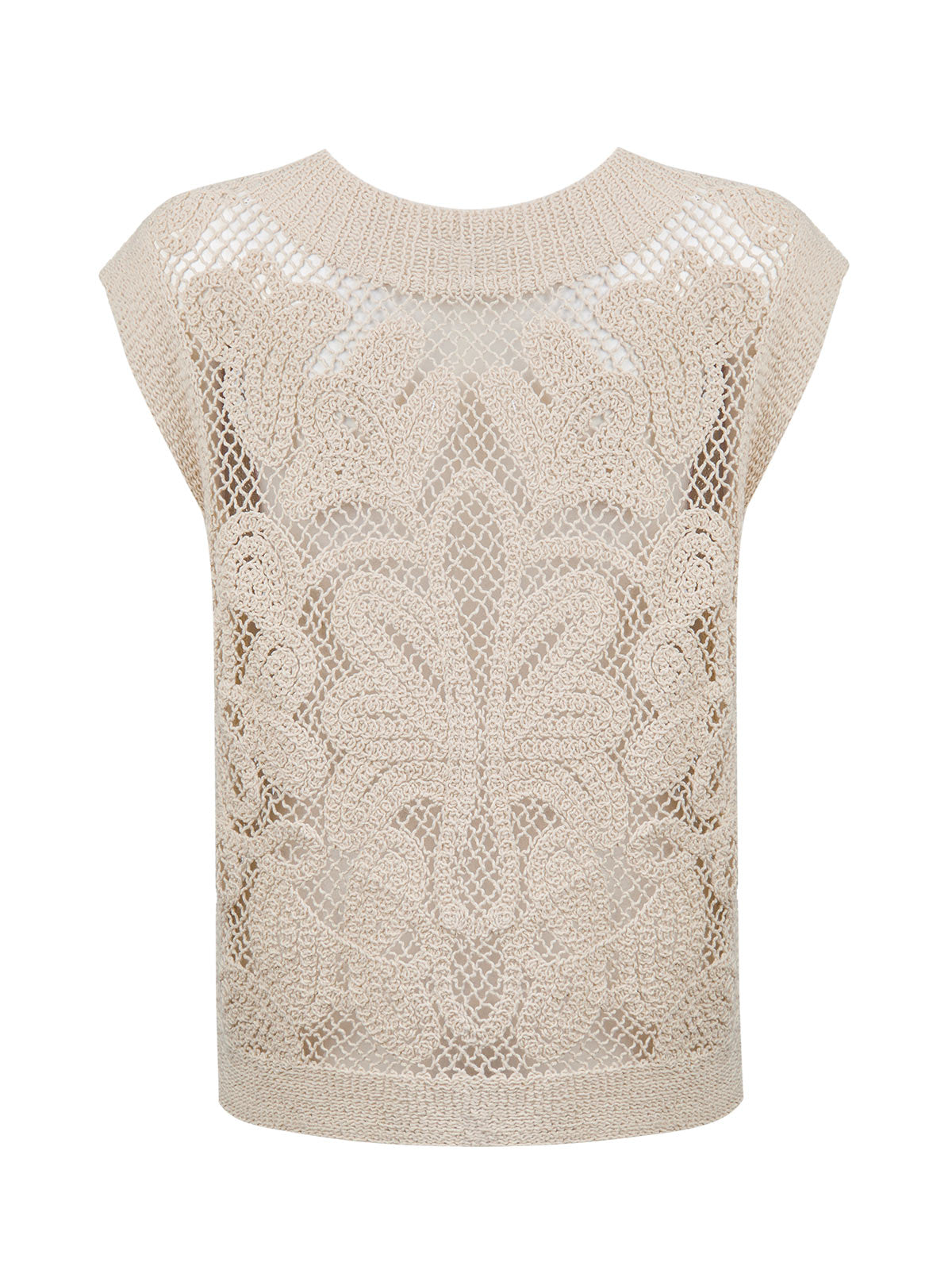 Polera Algodón Orgánico Mujer Kaimana Beige Rockford