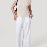 Polera Algodón Orgánico Mujer Kaimana Beige Rockford