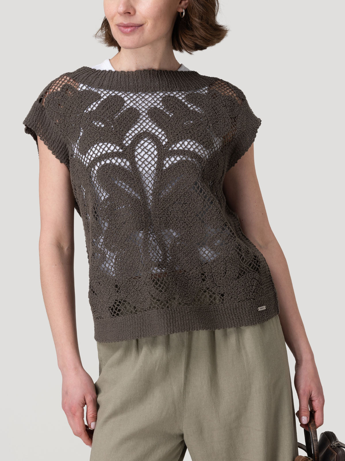 Polera Algodón Orgánico Mujer Kaimana Verde Rockford