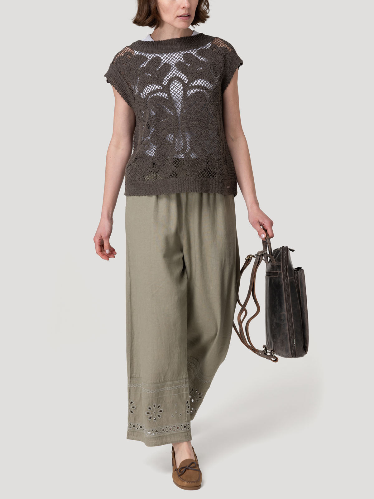 Polera Algodón Orgánico Mujer Kaimana Verde Rockford