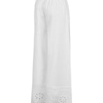Pantalón Lino Orgánico Mujer Tropia Blanco Rockford