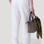 Pantalón Lino Orgánico Mujer Tropia Blanco Rockford