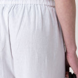 Pantalón Lino Orgánico Mujer Tropia Blanco Rockford