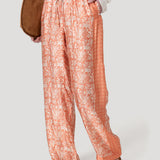 Pantalón Rayón Mujer Lunea Naranjo Rockford