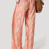 Pantalón Rayón Mujer Lunea Naranjo Rockford