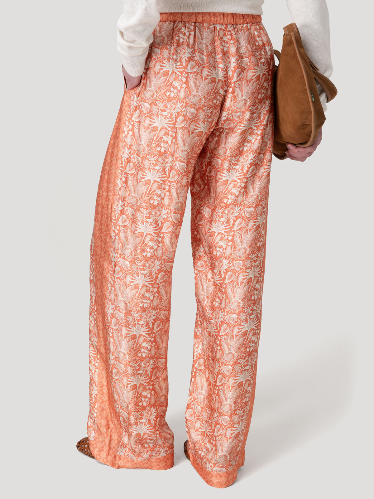 Pantalón Rayón Mujer Lunea Naranjo Rockford