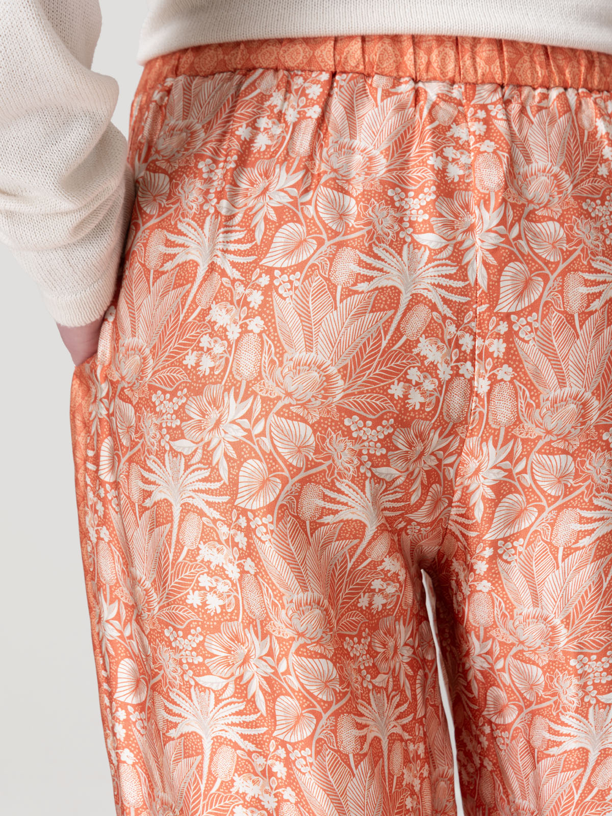 Pantalón Rayón Mujer Lunea Naranjo Rockford
