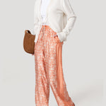 Pantalón Rayón Mujer Lunea Naranjo Rockford
