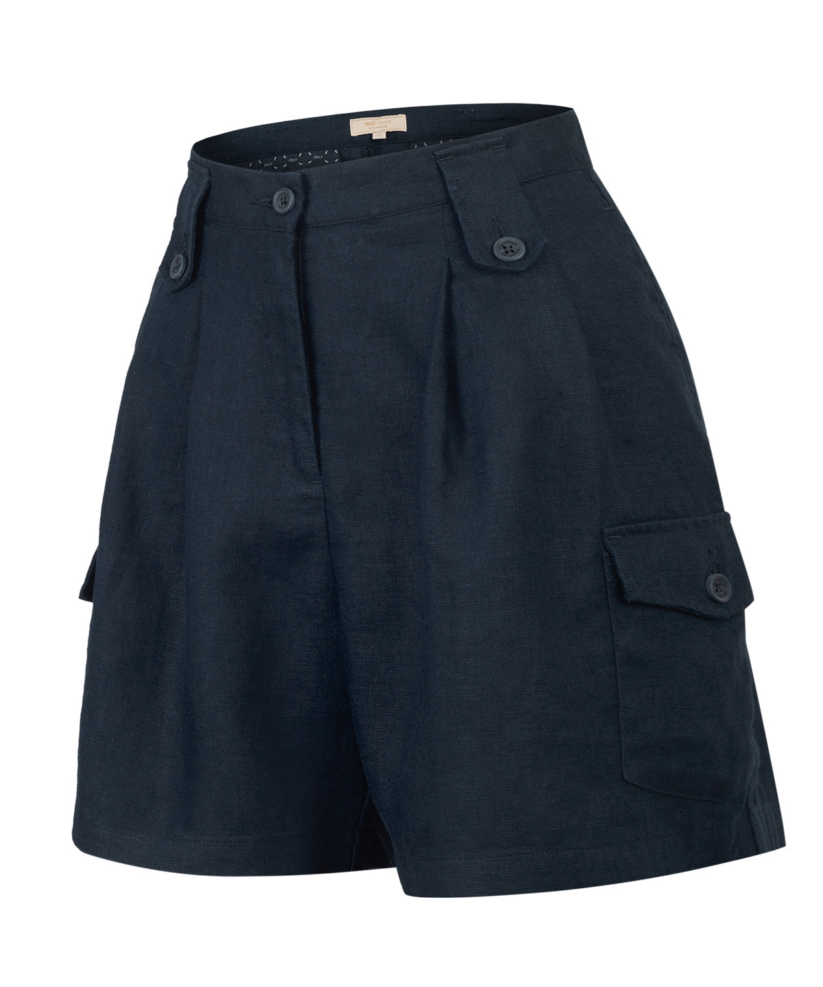 Short Lino Orgánico Mujer Rout Azul Rockford