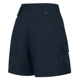 Short Lino Orgánico Mujer Rout Azul Rockford