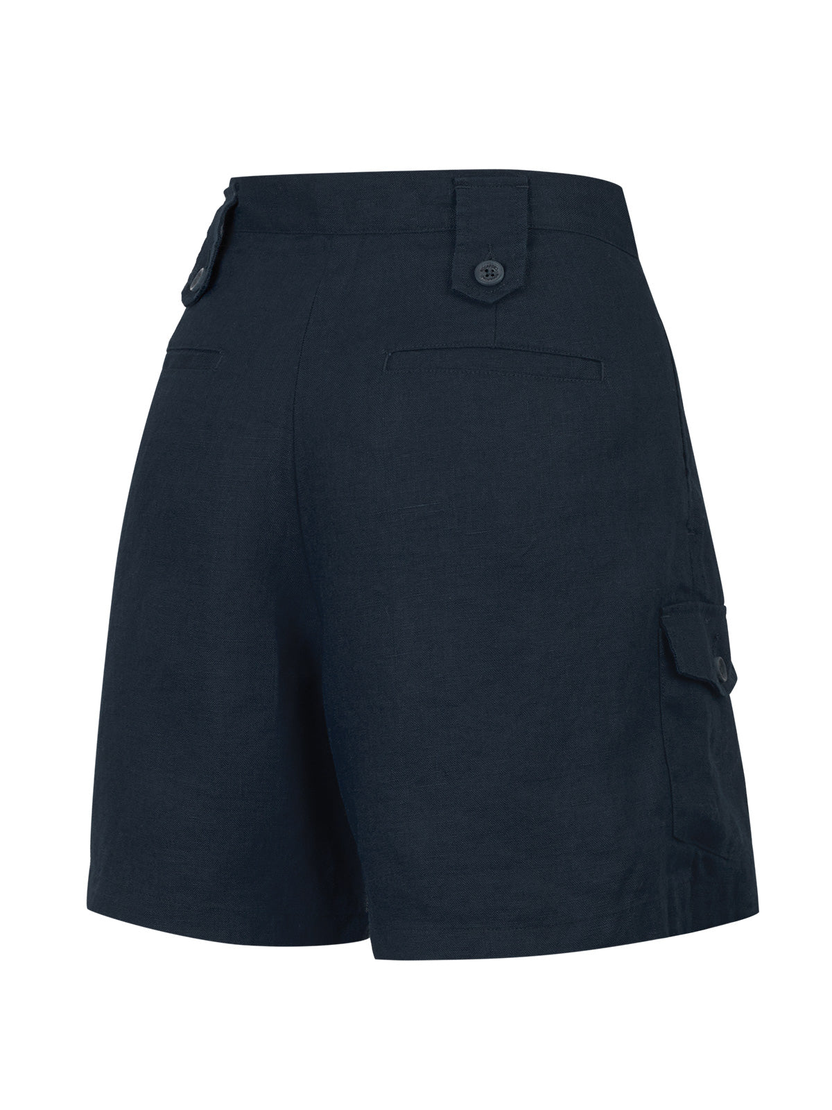 Short Lino Orgánico Mujer Rout Azul Rockford