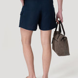 Short Lino Orgánico Mujer Rout Azul Rockford
