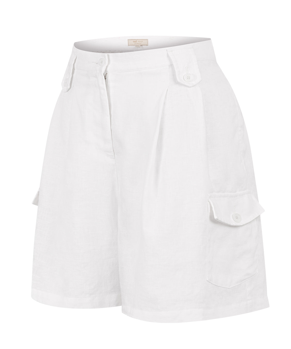 Short Lino Orgánico Mujer Rout Blanco Rockford