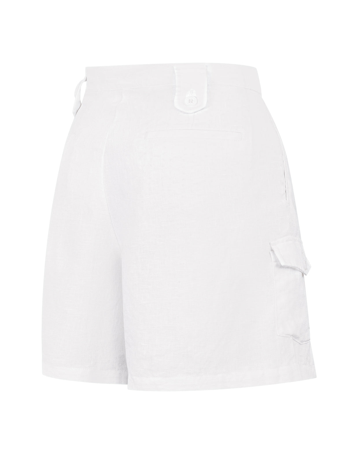 Short Lino Orgánico Mujer Rout Blanco Rockford