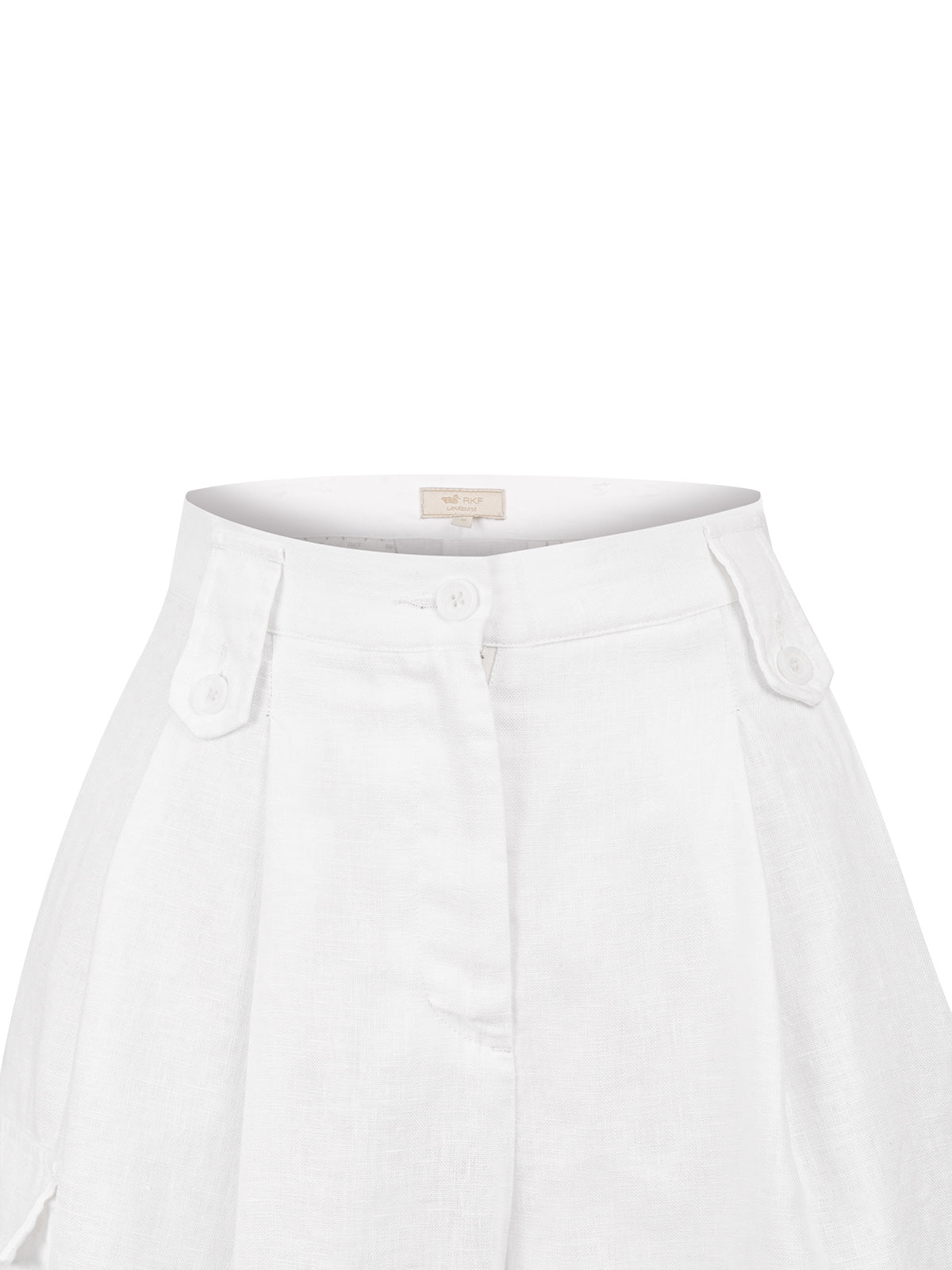 Short Lino Orgánico Mujer Rout Blanco Rockford