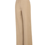 Pantalón Lino Orgánico Mujer Maloys Café Rockford