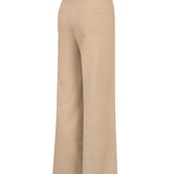 Pantalón Lino Orgánico Mujer Maloys Café Rockford