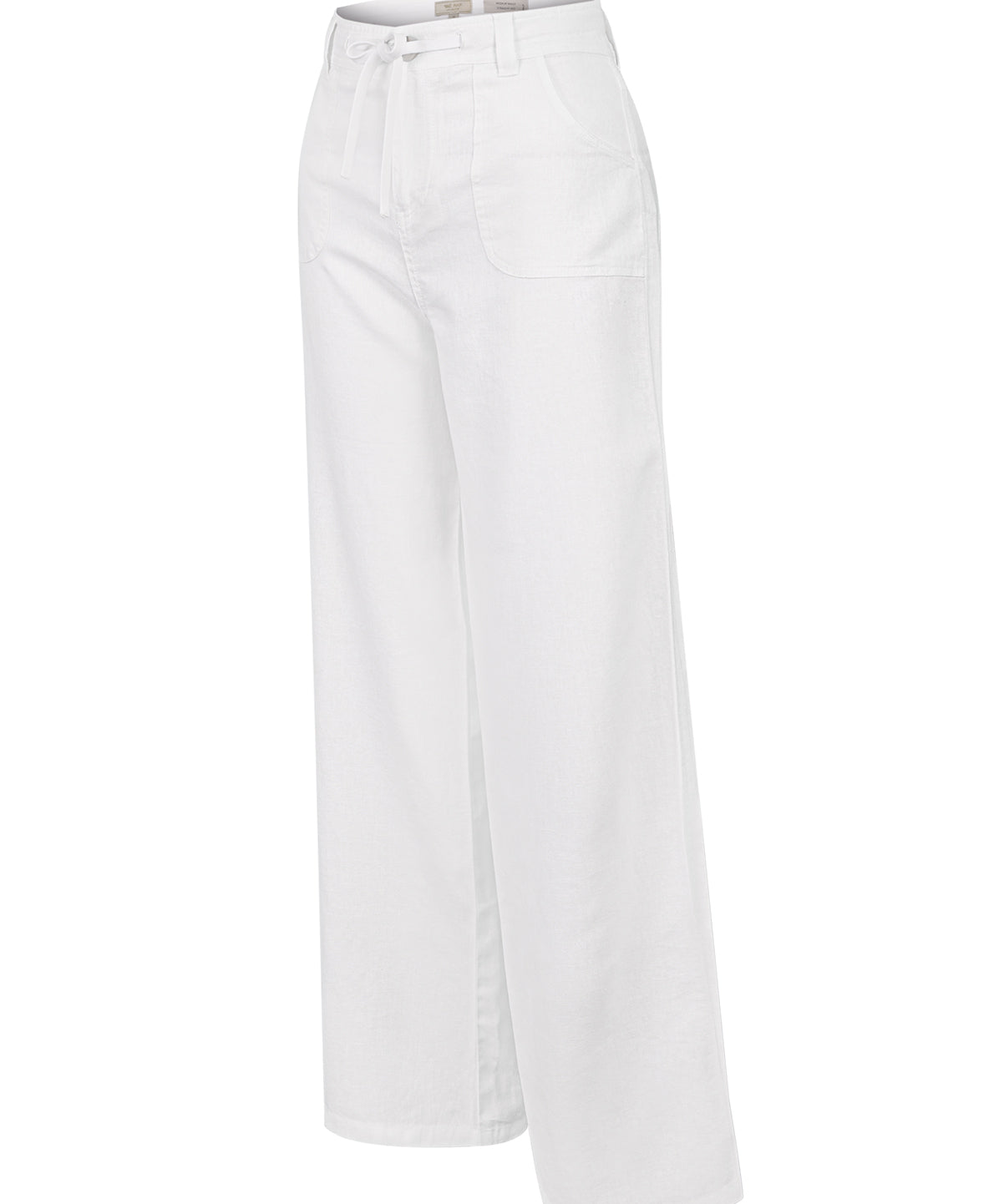 Pantalón Lino Orgánico Mujer Maloys Blanco Rockford
