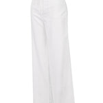 Pantalón Lino Orgánico Mujer Maloys Blanco Rockford