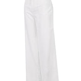 Pantalón Lino Orgánico Mujer Maloys Blanco Rockford