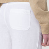 Pantalón Lino Orgánico Mujer Maloys Blanco Rockford