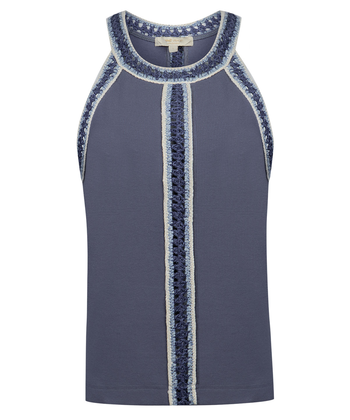 Polera Algodón Orgánico Mujer Tavira Azul Rockford