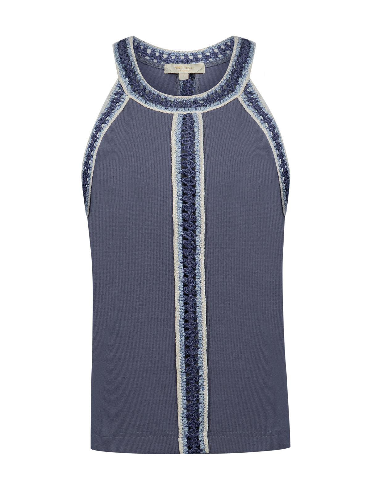 Polera Algodón Orgánico Mujer Tavira Azul Rockford