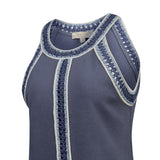 Polera Algodón Orgánico Mujer Tavira Azul Rockford