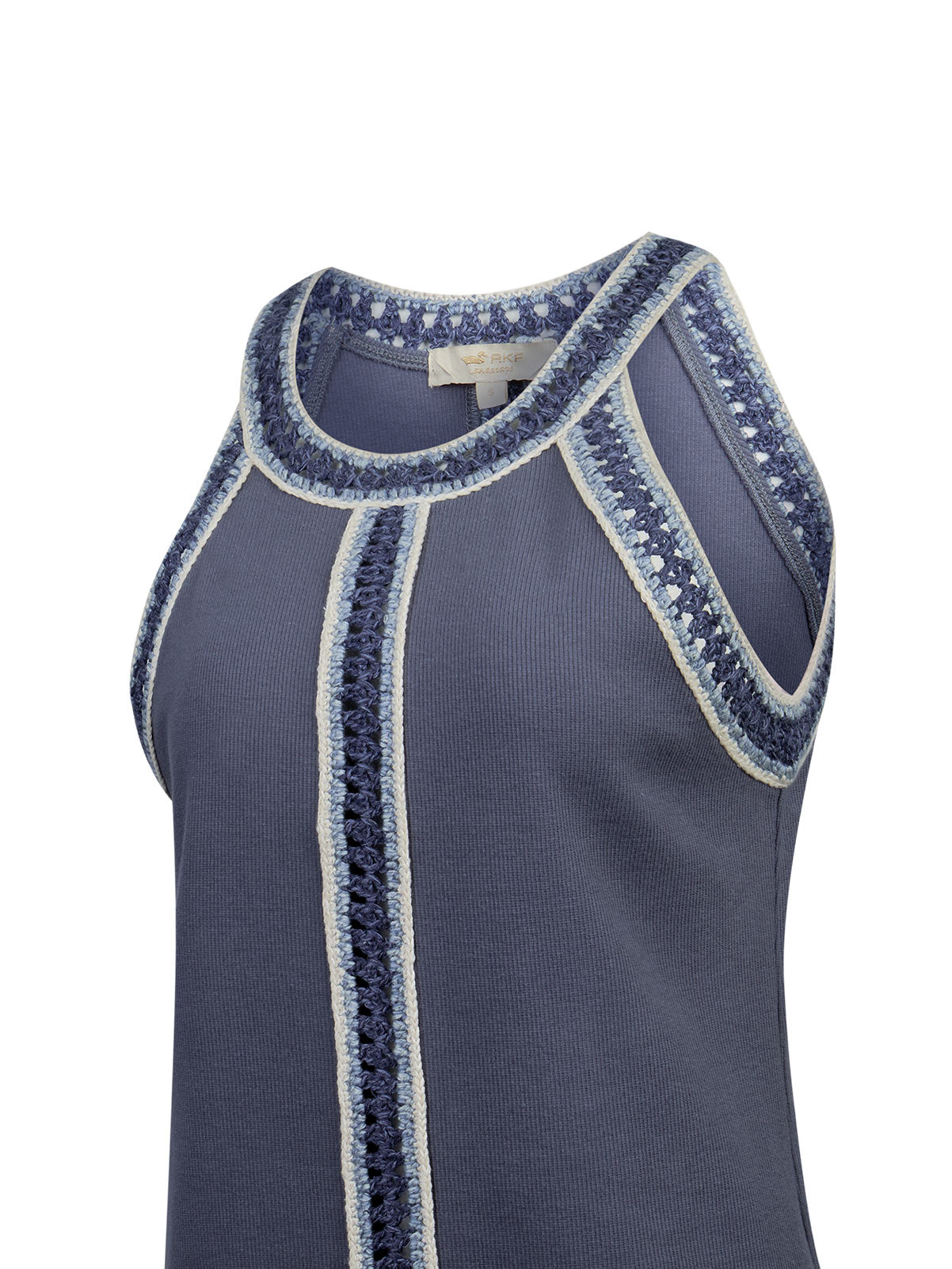 Polera Algodón Orgánico Mujer Tavira Azul Rockford