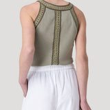 Polera Algodón Orgánico Mujer Tavira Verde Rockford