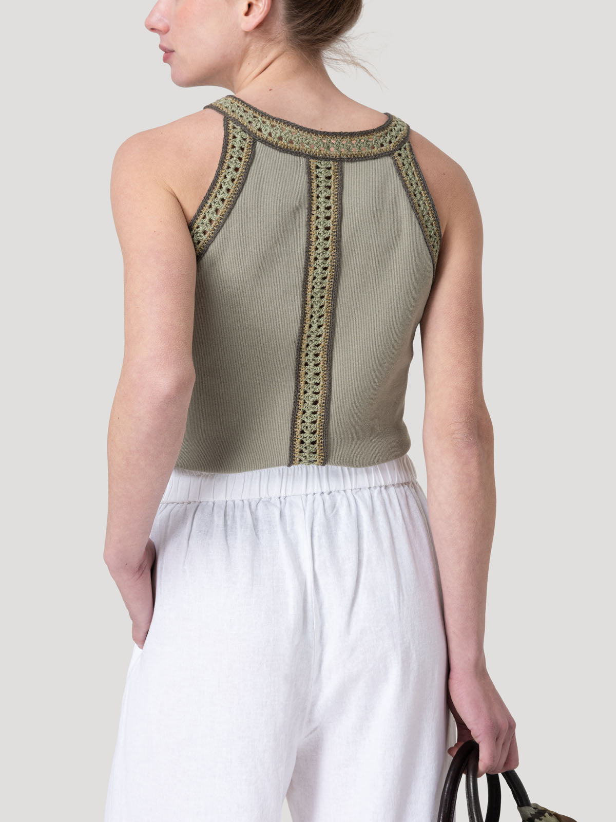 Polera Algodón Orgánico Mujer Tavira Verde Rockford