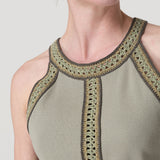 Polera Algodón Orgánico Mujer Tavira Verde Rockford