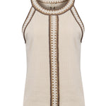 Polera Algodón Orgánico Mujer Tavira Beige Rockford