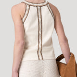 Polera Algodón Orgánico Mujer Tavira Beige Rockford
