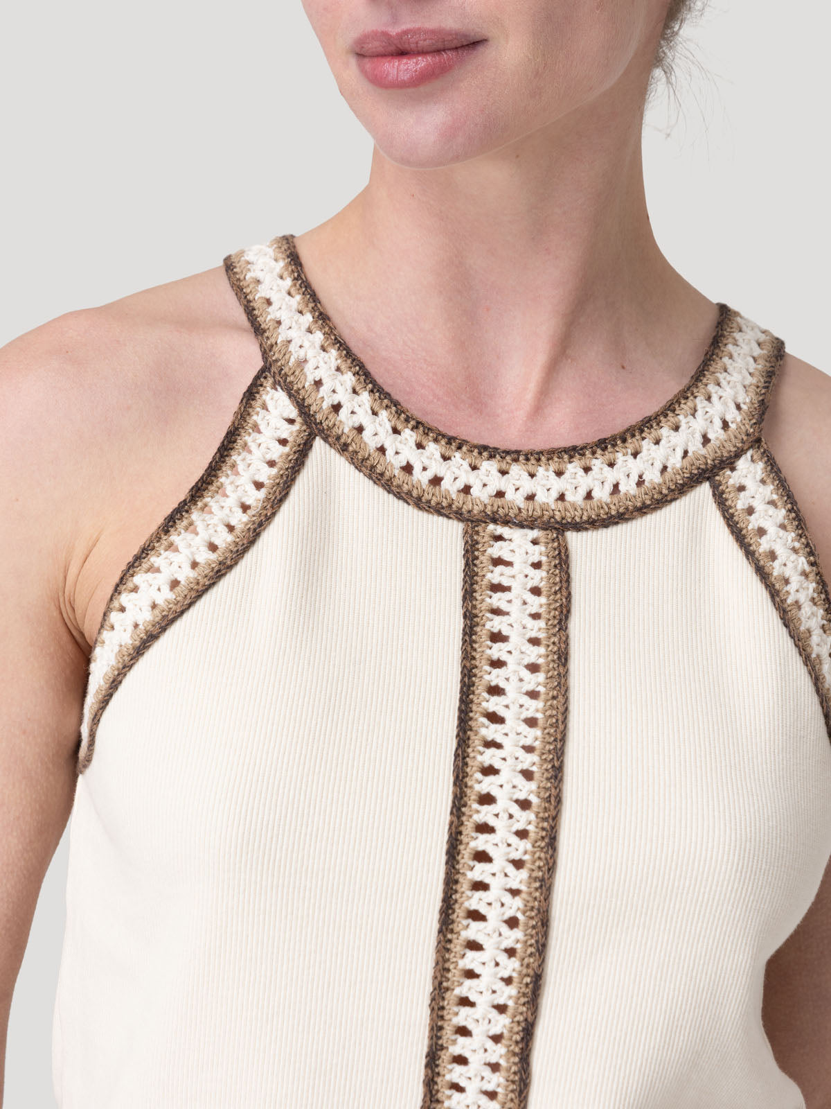 Polera Algodón Orgánico Mujer Tavira Beige Rockford