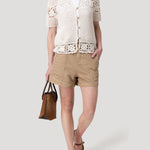 Sweater Algodón Orgánico Mujer Crova Beige Rockford