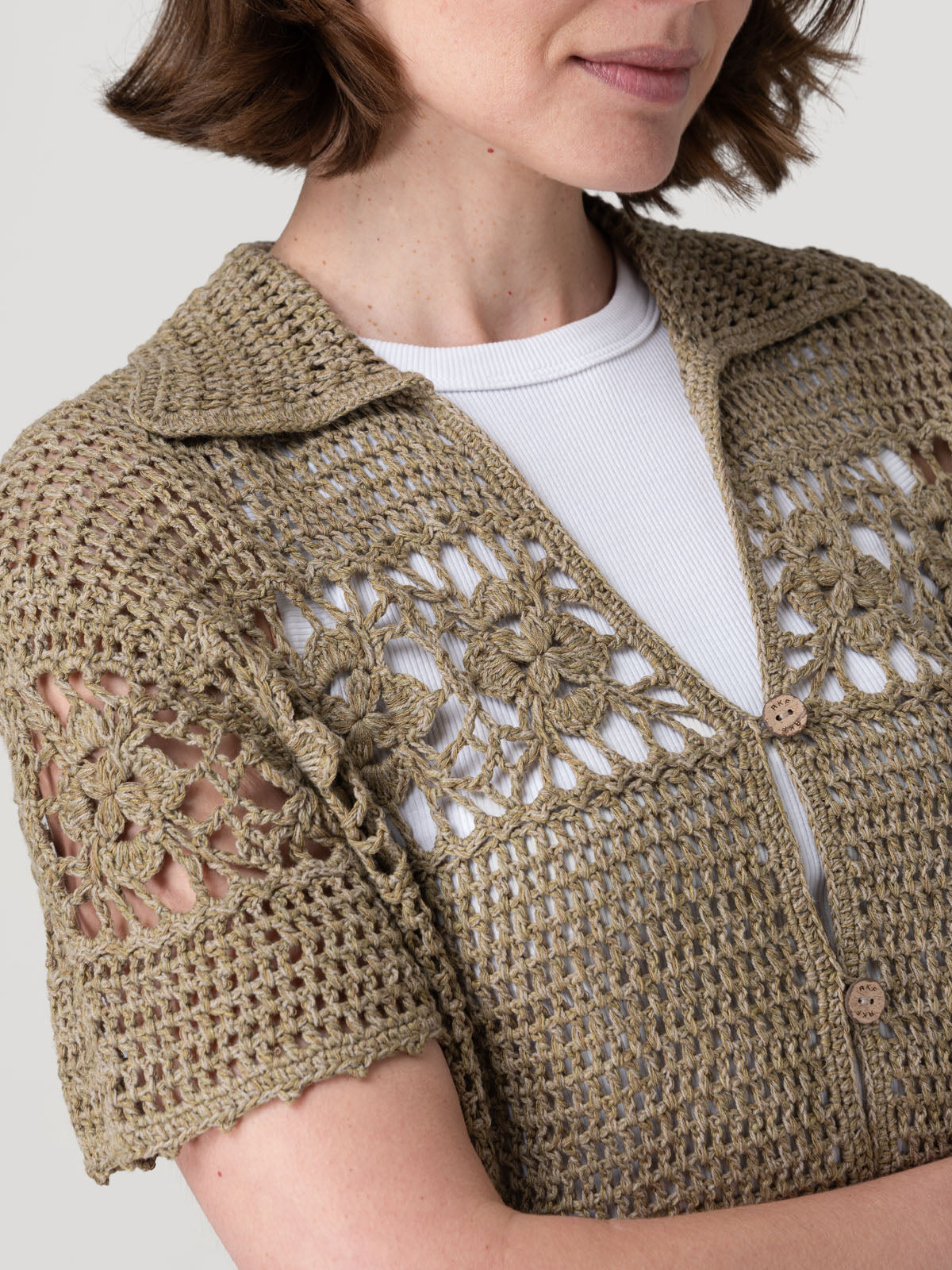 Sweater Algodón Orgánico Mujer Crova Verde Rockford